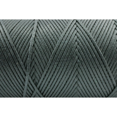 Gewachstes Polyestergarn 0,8 mm Dunkelgrau
