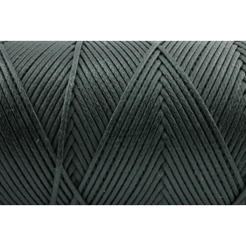 Gewachstes Polyestergarn 0,8 mm Schwarz