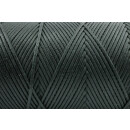 Gewachstes Polyestergarn 0,8 mm Schwarz