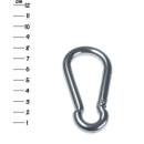 Karabinerhaken Edelstahl 80 mm