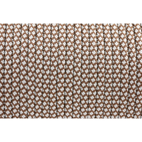 Cord  Typ 3 Dark Chocolate Brown & White Diamond