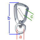 Si Hochleistungskarabiner Aluminium RW 16 x 90 mm