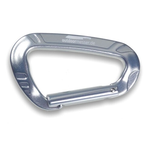 Si Hochleistungskarabiner Aluminium "Outdoormesser.de" 80 mm