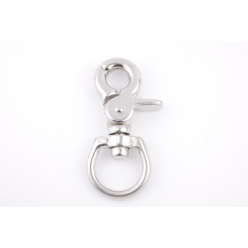 Scherenkarabiner Edelstahl V4A 20 x 68 mm