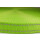Gurtband 25mm mit Reflektorstreifen Hellgrün