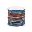 Rolle Baumwollschnur 1mm Blau - Braun