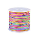 Rolle Baumwollschnur 1mm Regenbogen Pastel