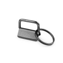 Schlüsselband Rohling 25 mm Schwarz Nickel