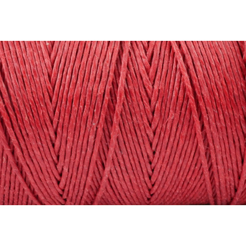 Leinengarn gewachst 0,7 mm Rot