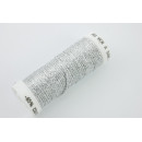 Geflochtenes Metallic-Stickgarn 0,8mm Silberfarben 001