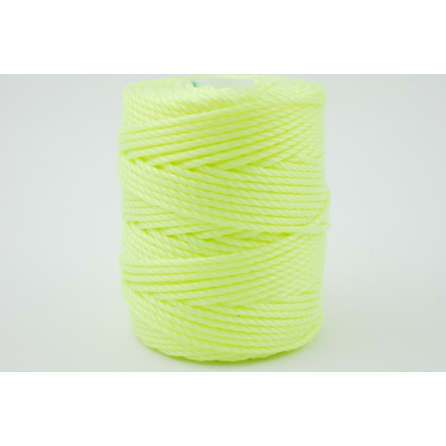 C-Lon Tex 400 Bead Cord 0,9mm Neon Gelb 35m Rolle