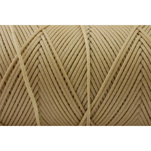 Gewachstes Polyestergarn 0,6 mm Sand Beige