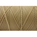 Gewachstes Polyestergarn 0,8 mm Sand Beige