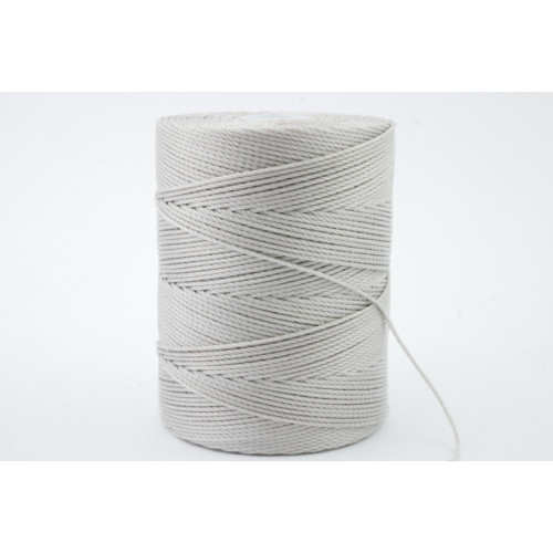 C-Lon Fine Weight Bead Cord 0,4mm Silber Grau