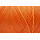 Gewachstes Polyestergarn 0,8 mm Orange