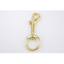 Karabinerhaken Messing massiv RW 19x80mm