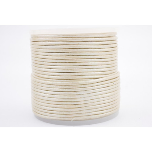 Leder 1mm Champagner-Metallic 25m Rolle