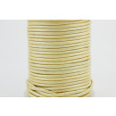 Leder 2mm Champanger-Metallic 25m Rolle