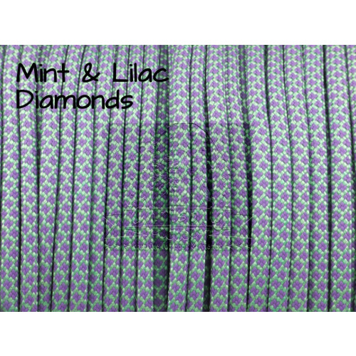 US - Cord  Typ 3 Mint & Lilac Diamonds