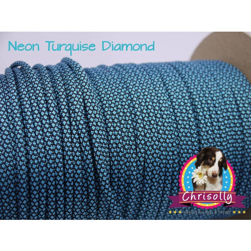 US - Cord  Typ 3 Neon Turquise Diamond