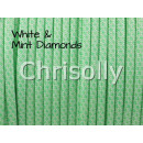 US - Cord  Typ 3 White & Mint Diamonds