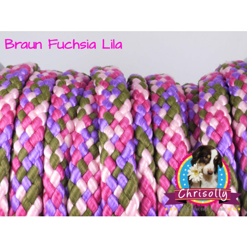 PPH1203 PP-Hohlseil 12mm Braun, Fuchisa, Lila