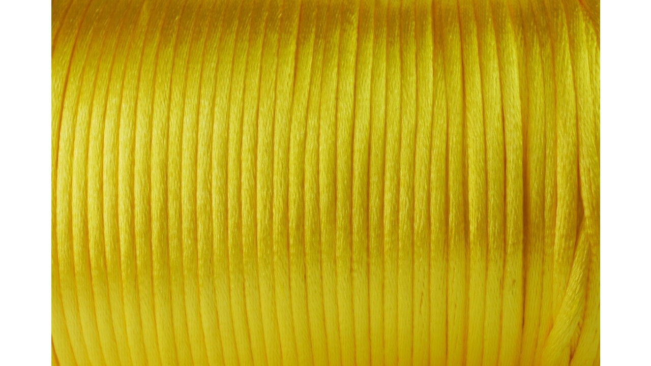 Deko AS Seidenkordel Orange - 2mm Breite 100m Rolle Geschenkband