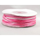 Satinkordel 2mm Rosapink mit Farbverlauf Rolle