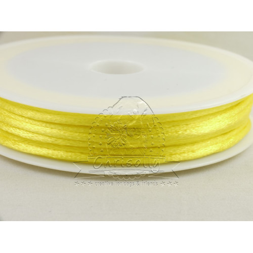 Satinkordel 2,5 mm Gelb Rolle