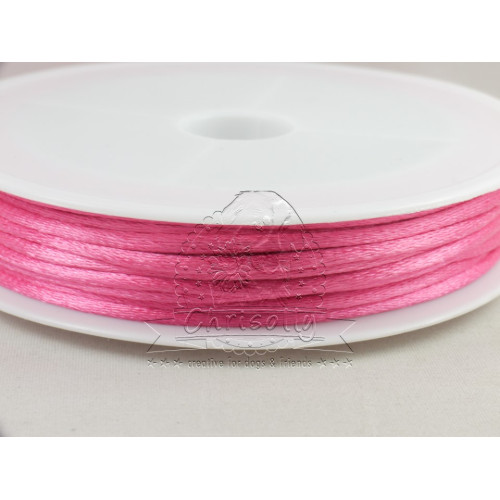 Satinkordel 2,5 mm Rosa Rolle