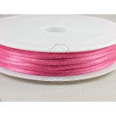 Satinkordel 2,5 mm Rosa Rolle