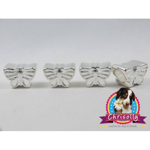 GPMS0112 Schmetterling Silberfarbig