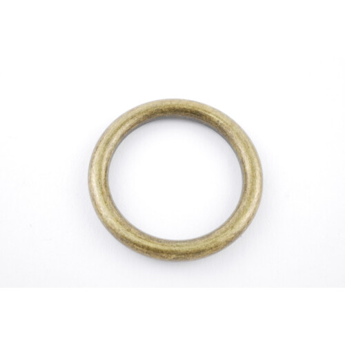 O - Ring Stahl Antik Messing 25mm