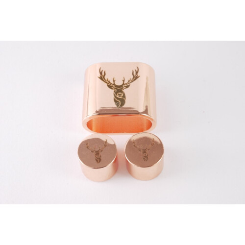 AKTION021 Hirsch 2 Set Rosegoldfarbig
