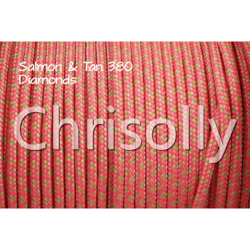 US - Cord  Typ 1 Salmon & Tan 380 Diamonds