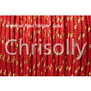 US - Cord  Typ 2 Imperial Red Glitzer Gold