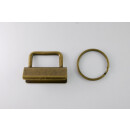 Schlüsselband Rohling 25 mm Antik-Messing