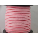 Kunstwildleder 3mm Rosa Stück a 2,5m