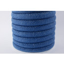 Stoffband Jeans Blau 6x4mm je Rolle ca. 4m