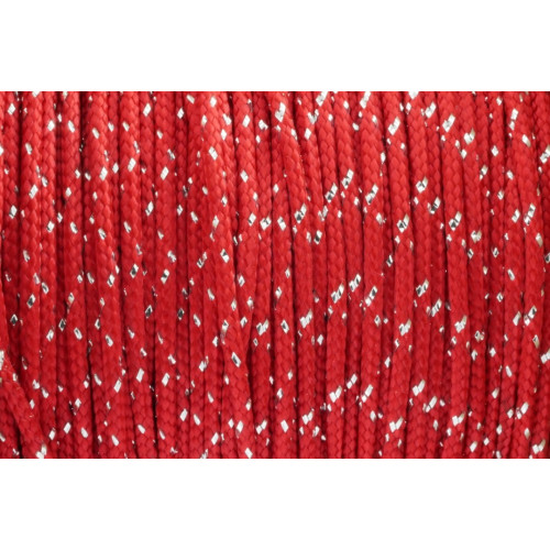 US - Cord  Typ 1 Imperial Red Glitzer