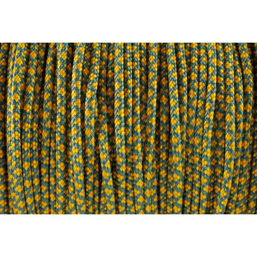 US - Cord  Typ 2 Teal & Goldenrod Diamonds