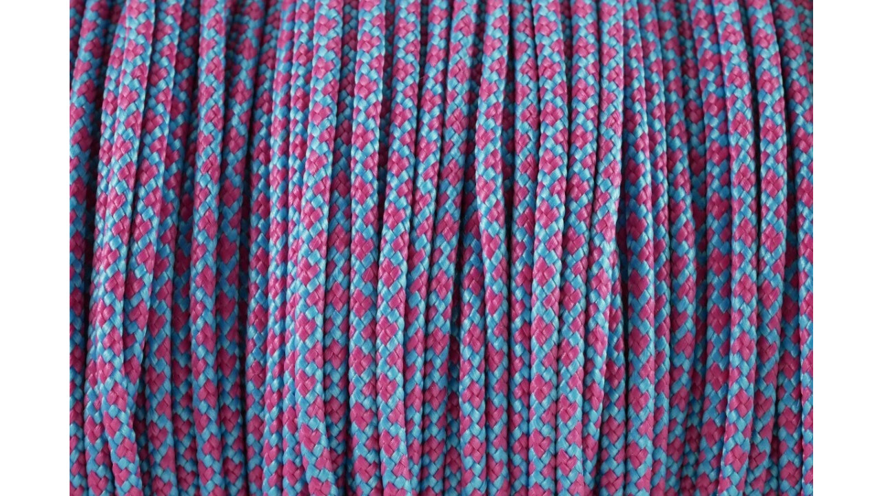 Bright Turquoise Cord & Fuchsia/Mauve Rose main image 0