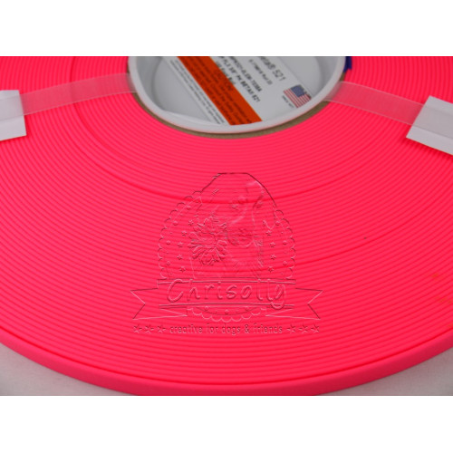 Kurze Stücke B2506 Biothane Neon Pink 25mm 33cm