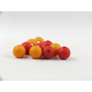 Acryl Perlen Orange Rot 8 mm