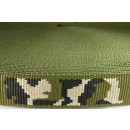 Gurtband 25mm Camouflage Grün