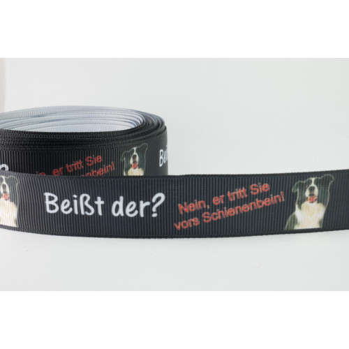 Ripsband 22 mm Beißt der ? Hütehund