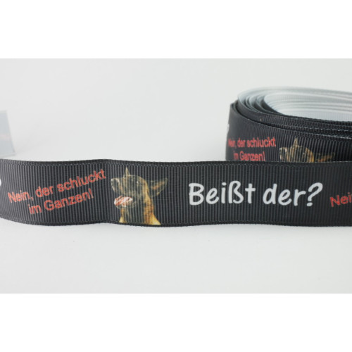 Ripsband 22 mm Beißt der ? Schäferhund Malinoi