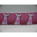 Ripsband 25 mm Chi Kurzhaar Pink Pullover