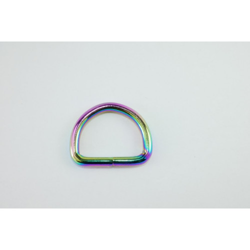 D - Ring Regenbogen Farbig 25 mm