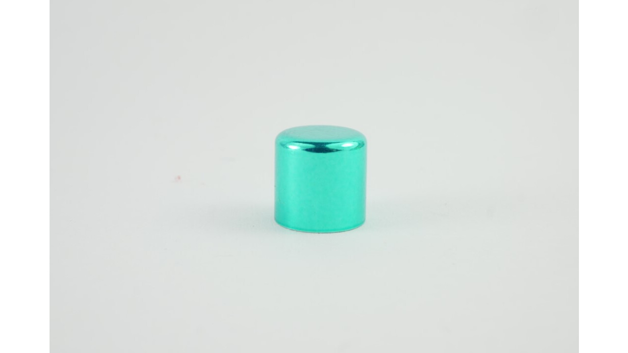 Endkappe ohne Öse Türkis 8mm - CHRISOLLY, 1,29